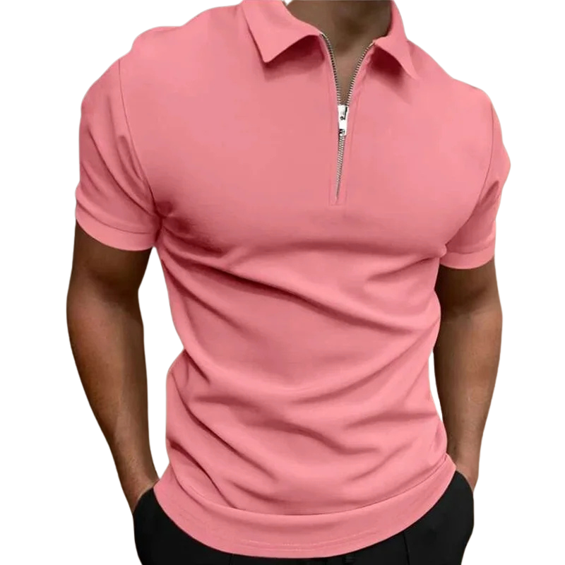 Modern Half-Zip Polo – Men