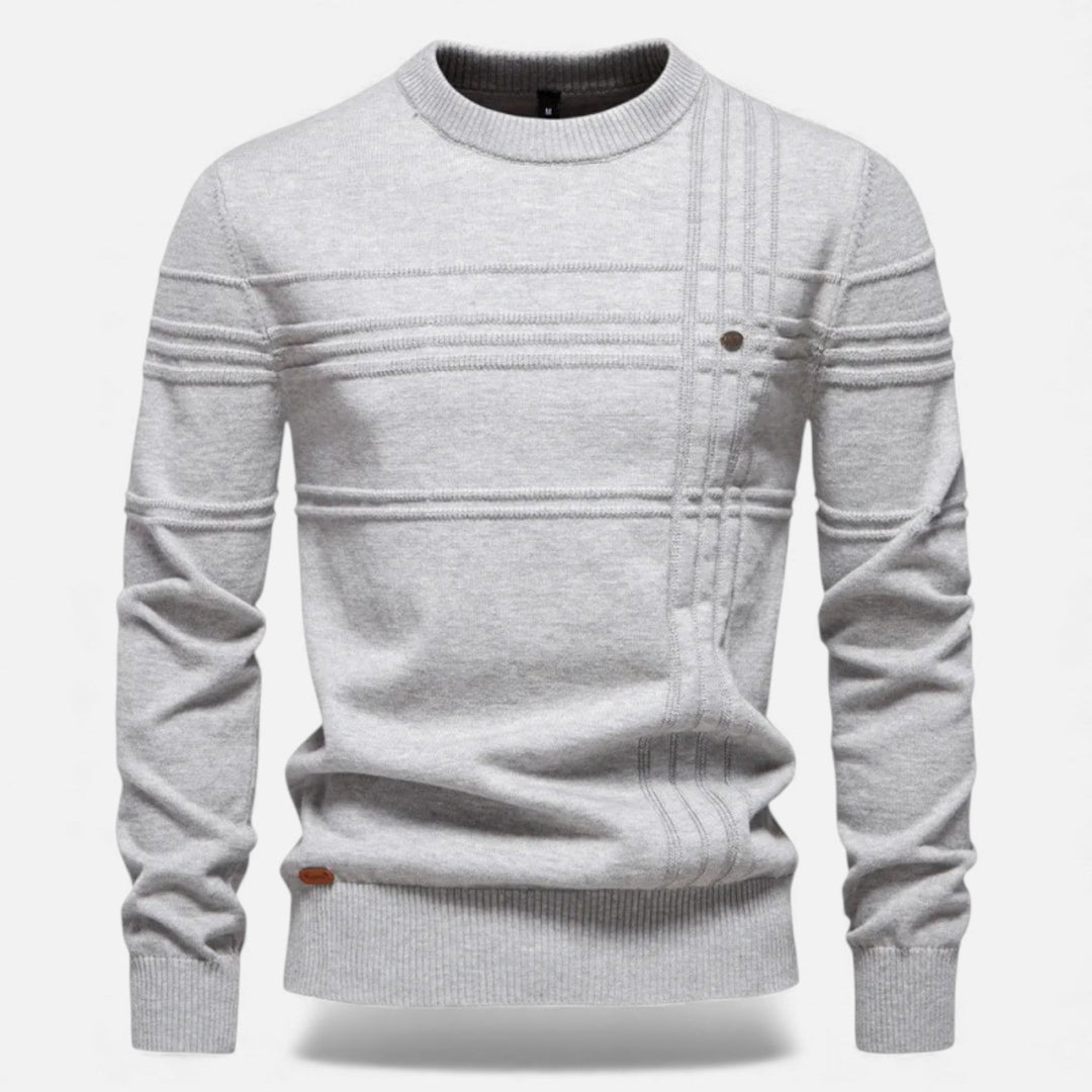 Maglione da uomo slim fit in maglia strutturata