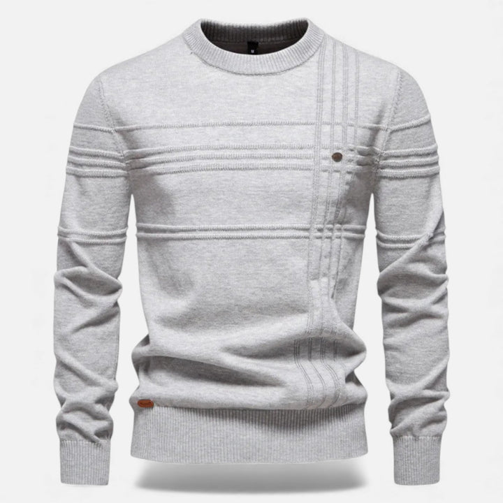 Maglione da uomo slim fit in maglia strutturata