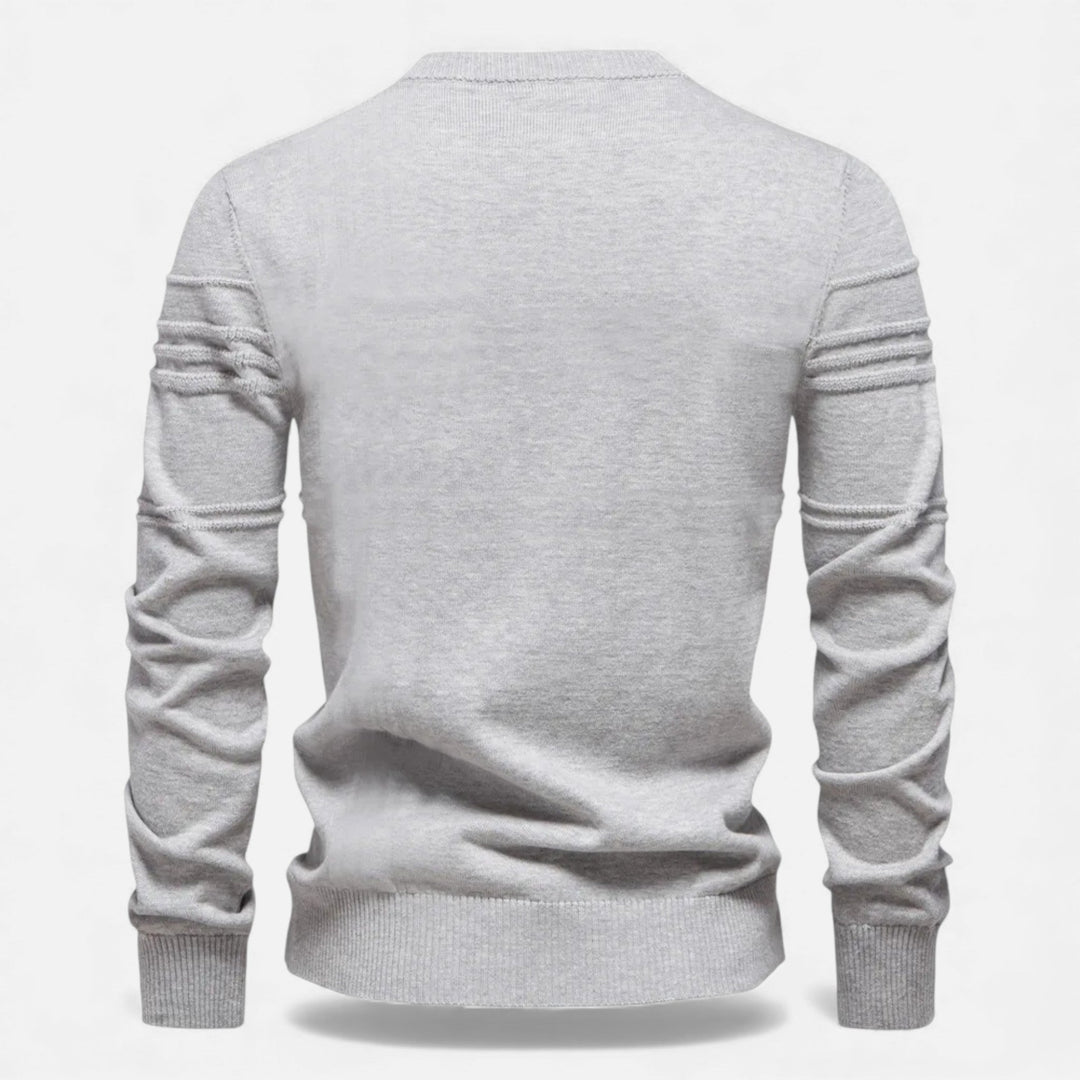 Maglione da uomo slim fit in maglia strutturata