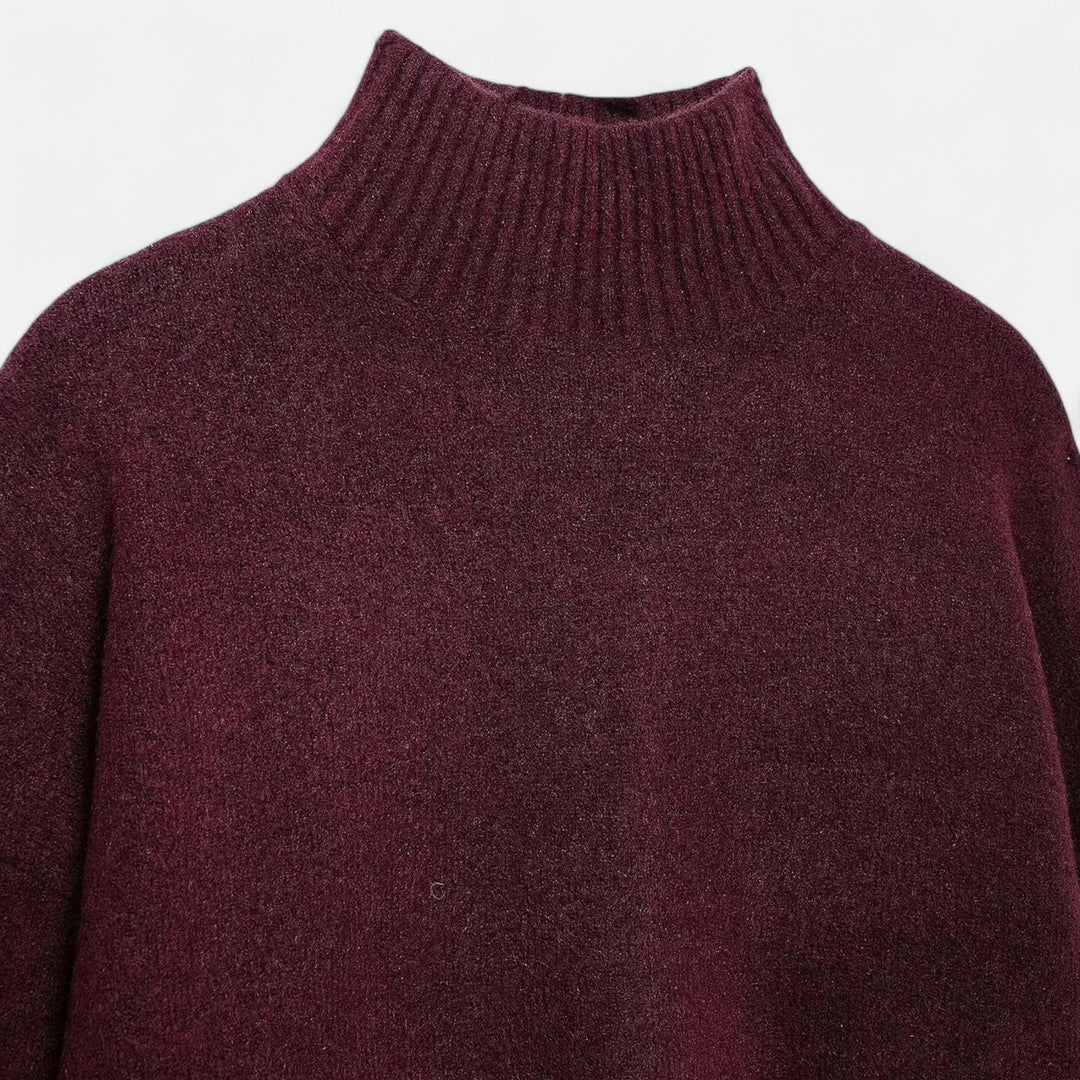 Dame Vintage Rullekrave Sweater – Klassisk Vintervarme