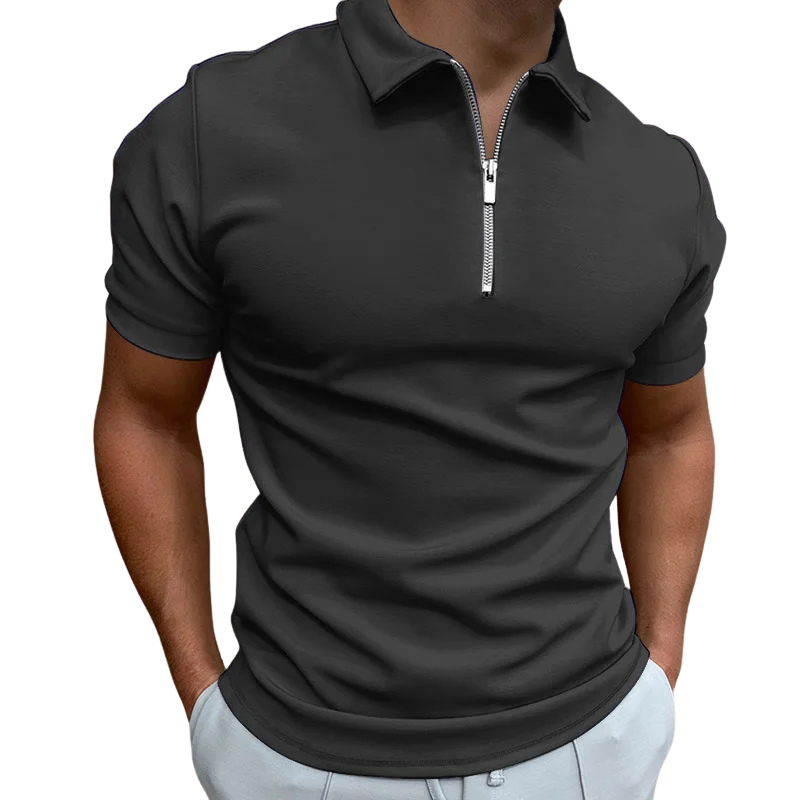 Modern Half-Zip Polo – Men