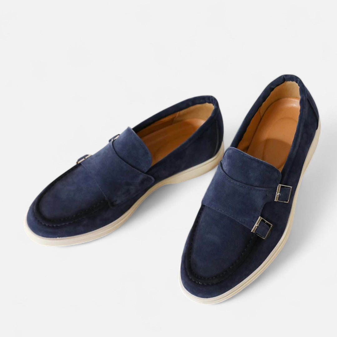 Herre ruskind monk strap loafers – Slip-on elegance