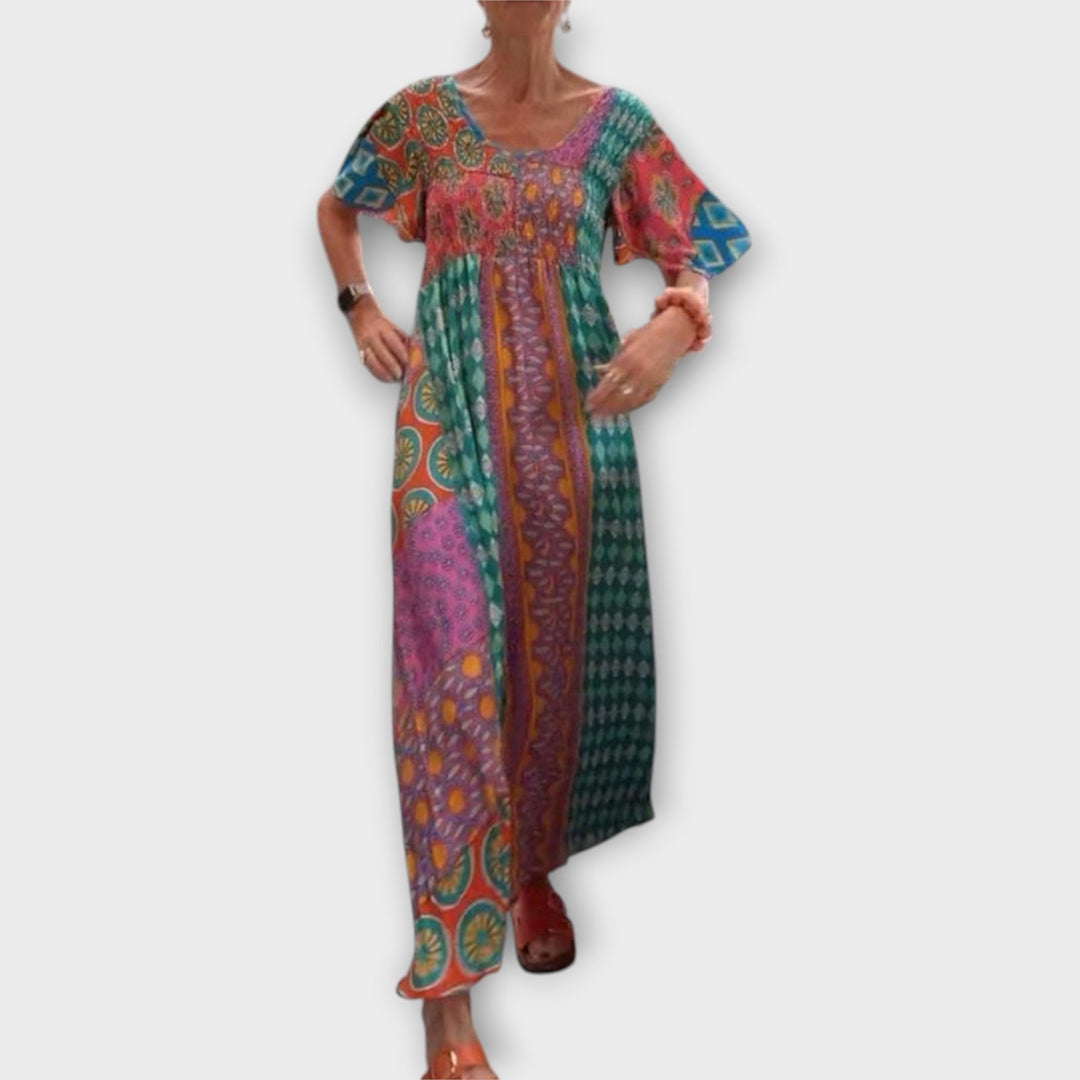 Żywa sukienka boho