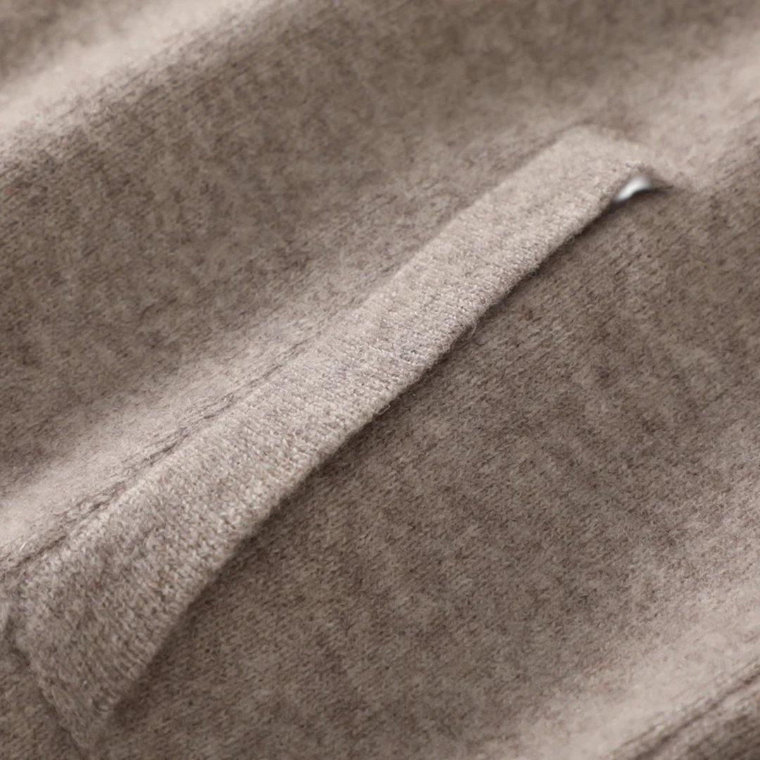 Men’s Wool-Cashmere Zip Business Sweater