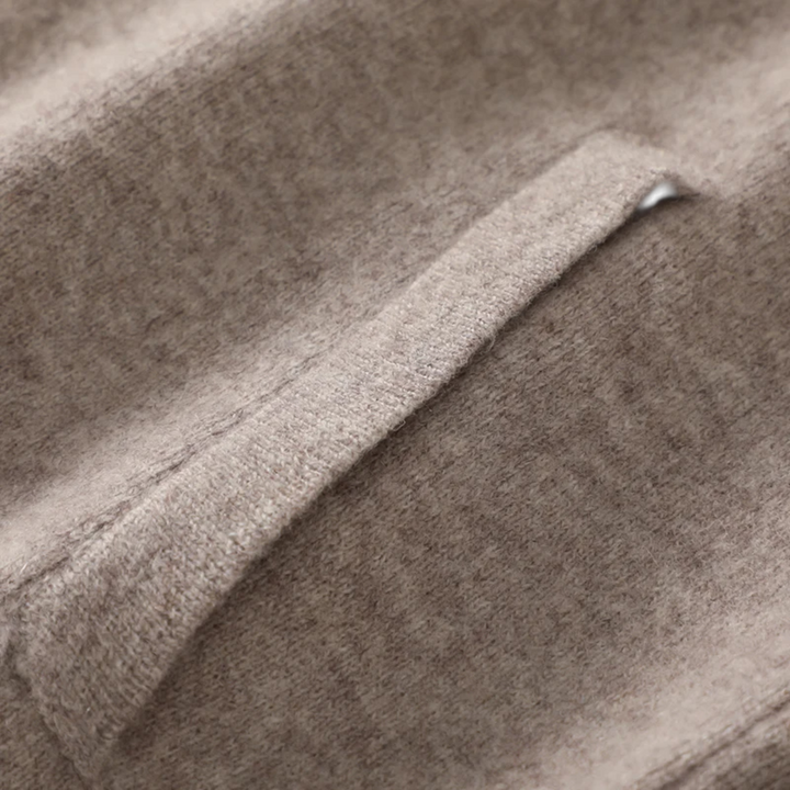 Men’s Wool-Cashmere Zip Business Sweater
