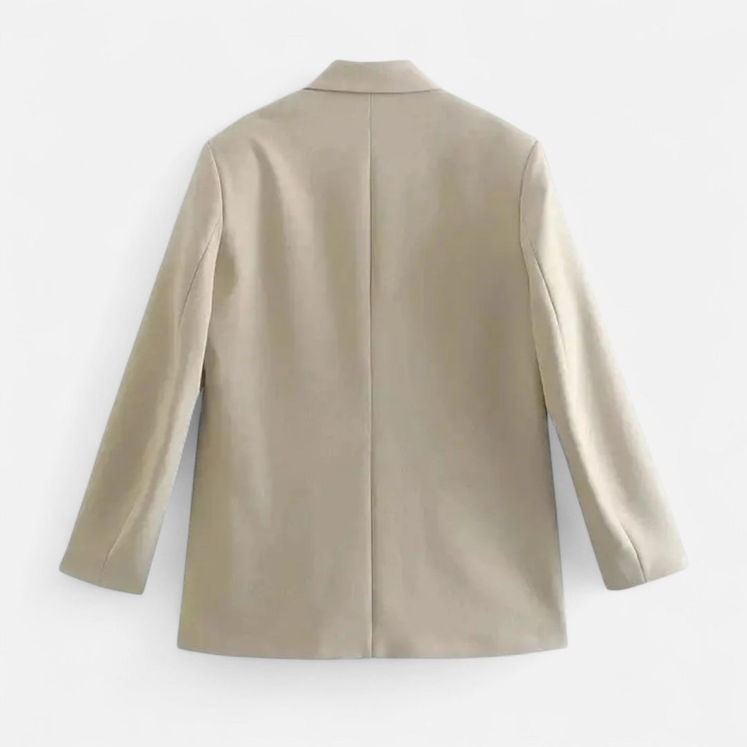 Dame dobbeltradet vintage blazer