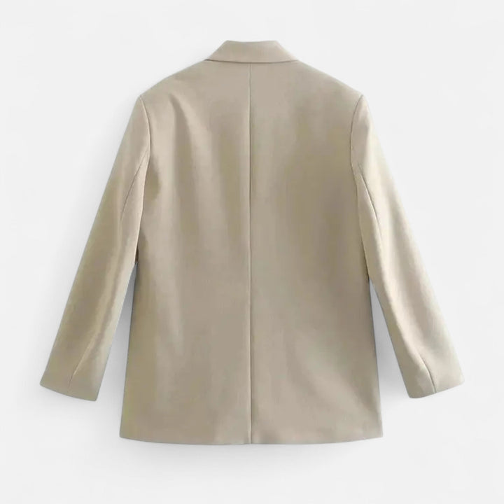 Dame dobbeltradet vintage blazer