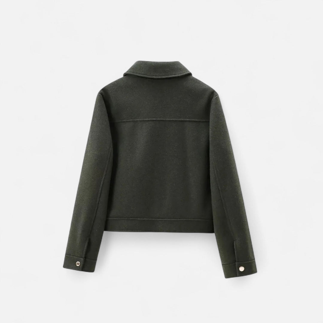 Chaqueta de Invierno Elegante para Mujer con Cierre Relámpago