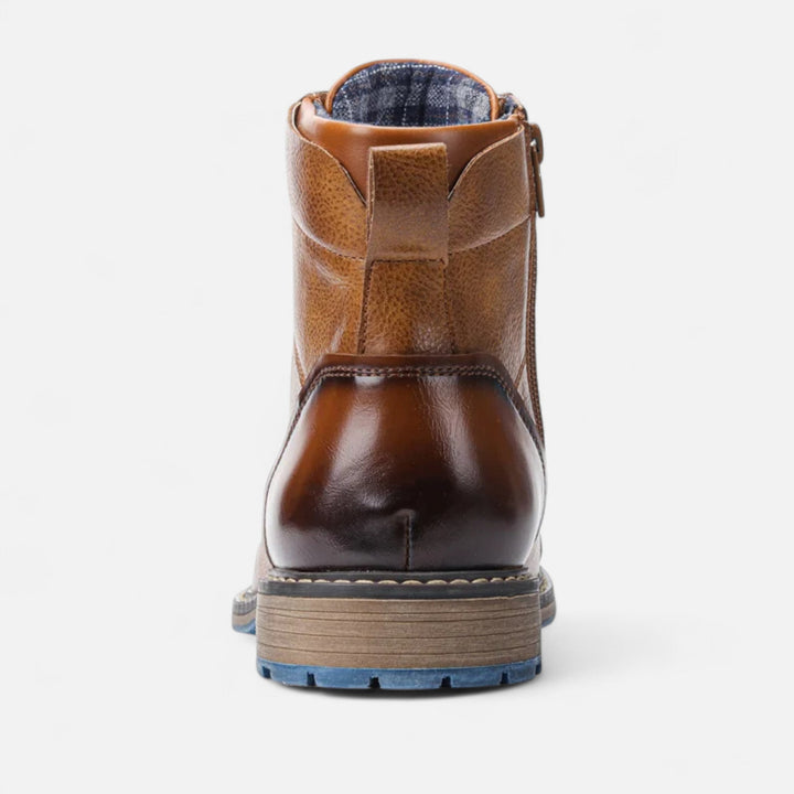 Botas de cuero ligeras para hombre de primavera