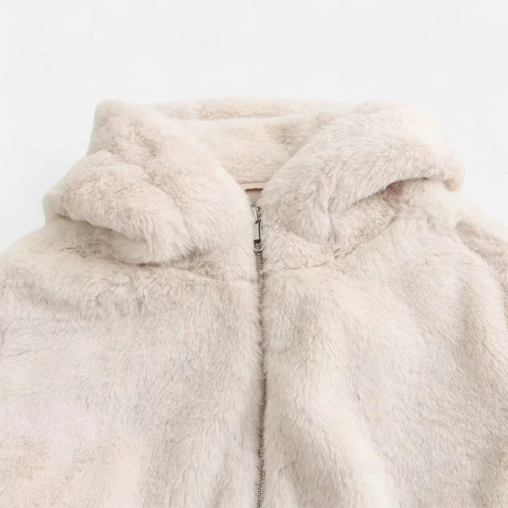 Women’s Hooded Faux Fur Coat – Winter Luxe Comfort
