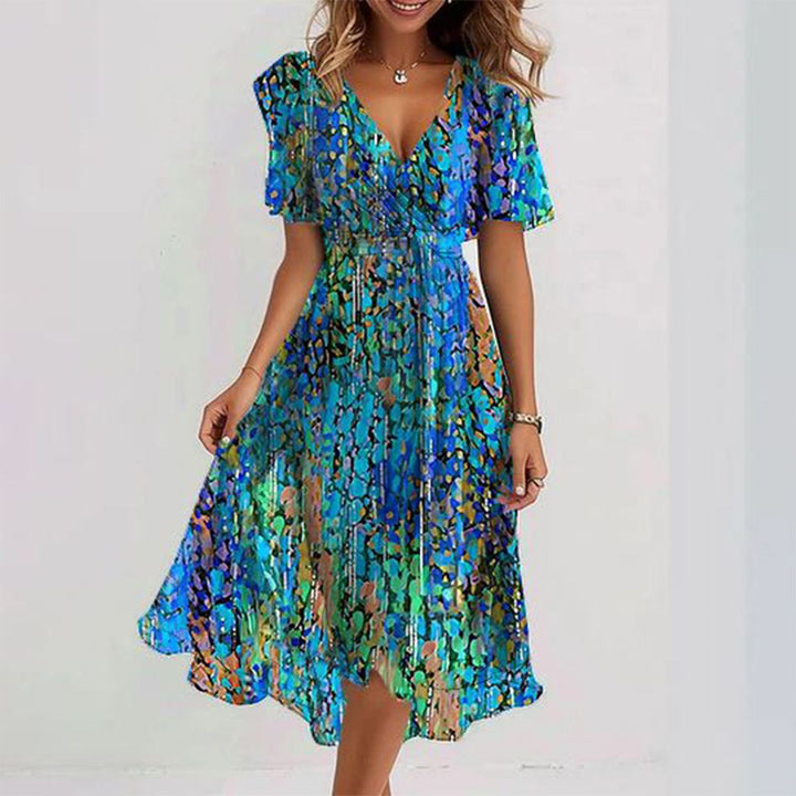 Breezy Blue Midi Dress
