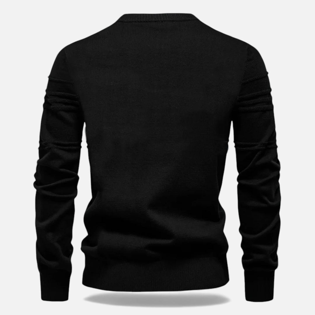 Maglione da uomo slim fit in maglia strutturata