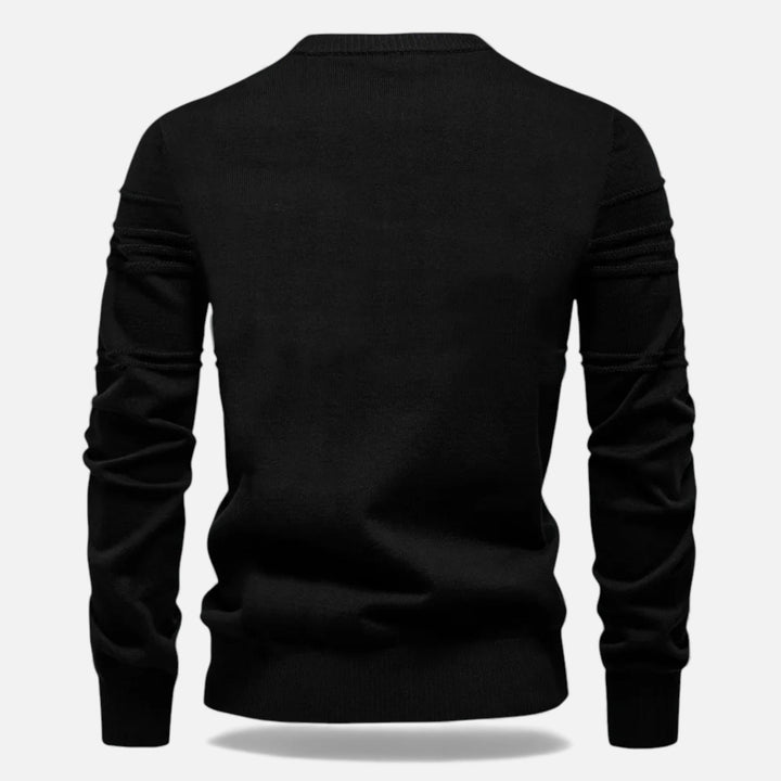 Maglione da uomo slim fit in maglia strutturata