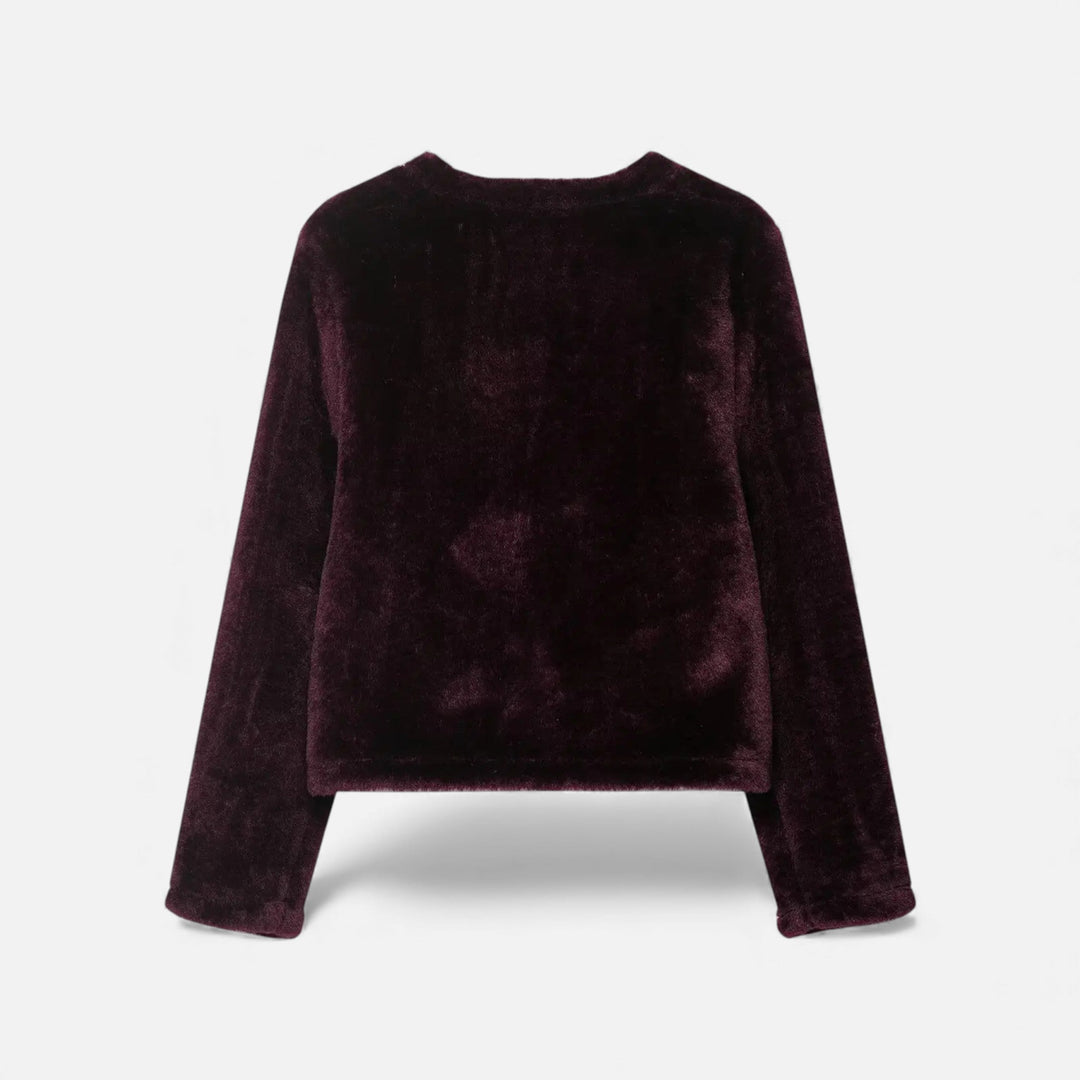 Women’s Faux Fur Toggle Button Jacket