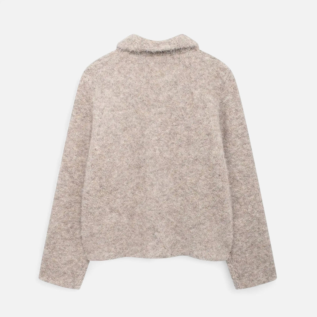 Cardigan con bottoni floreale da donna