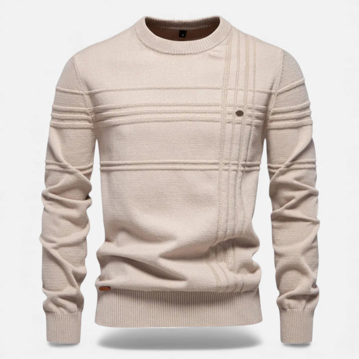 Maglione da uomo slim fit in maglia strutturata