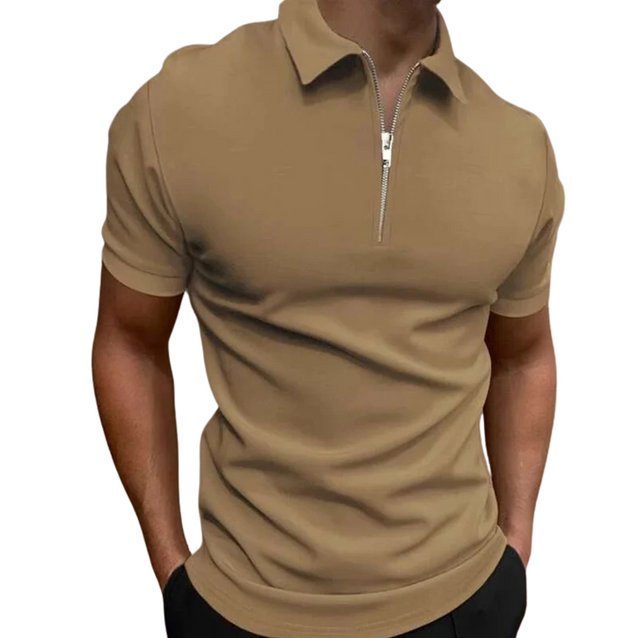 Modern Half-Zip Polo – Men