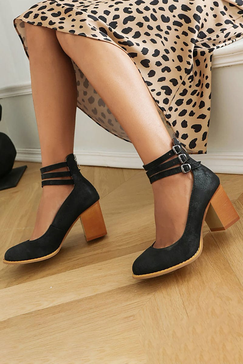 Sandali con tacco a tripla fascia da donna