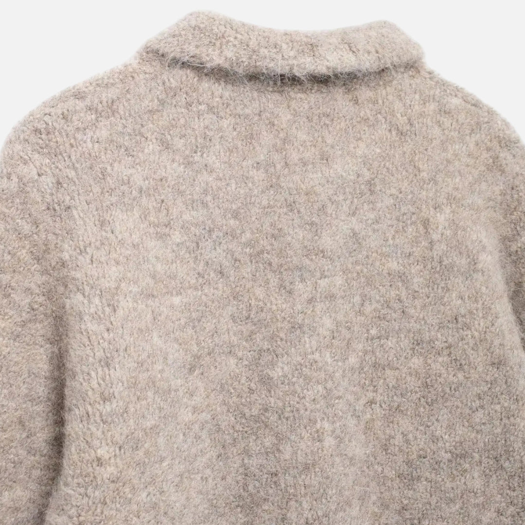 Cardigan con bottoni floreale da donna