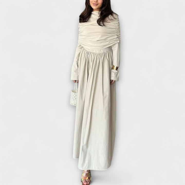 Relaxed Pleated Dress