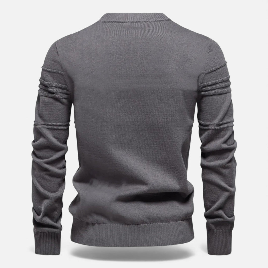 Maglione da uomo slim fit in maglia strutturata