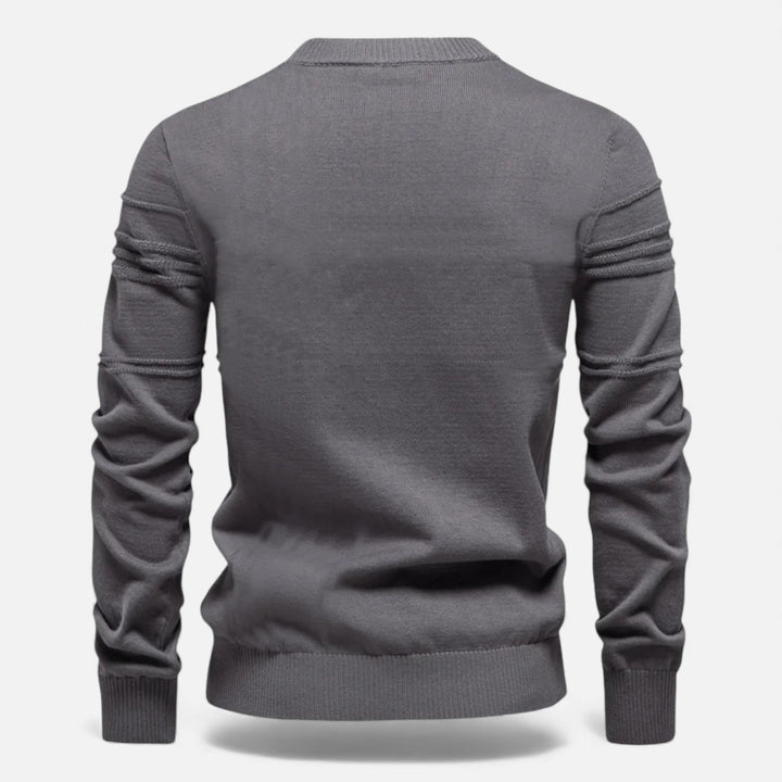 Maglione da uomo slim fit in maglia strutturata