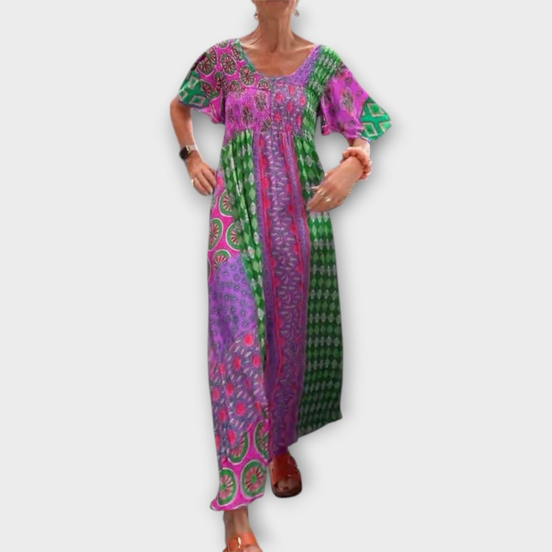 Żywa sukienka boho