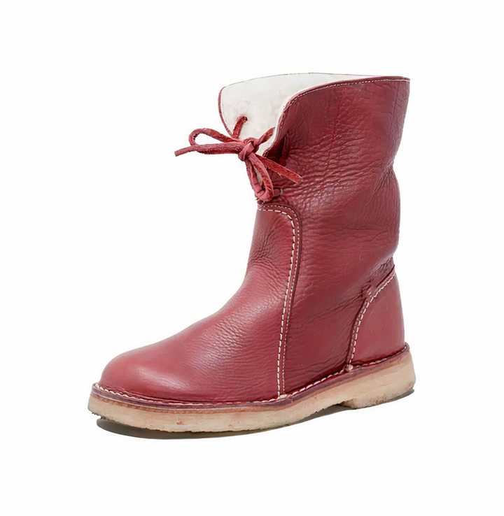 Women’s Casual Leather Mid Calf Boots