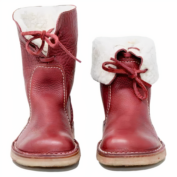 Women’s Casual Leather Mid Calf Boots