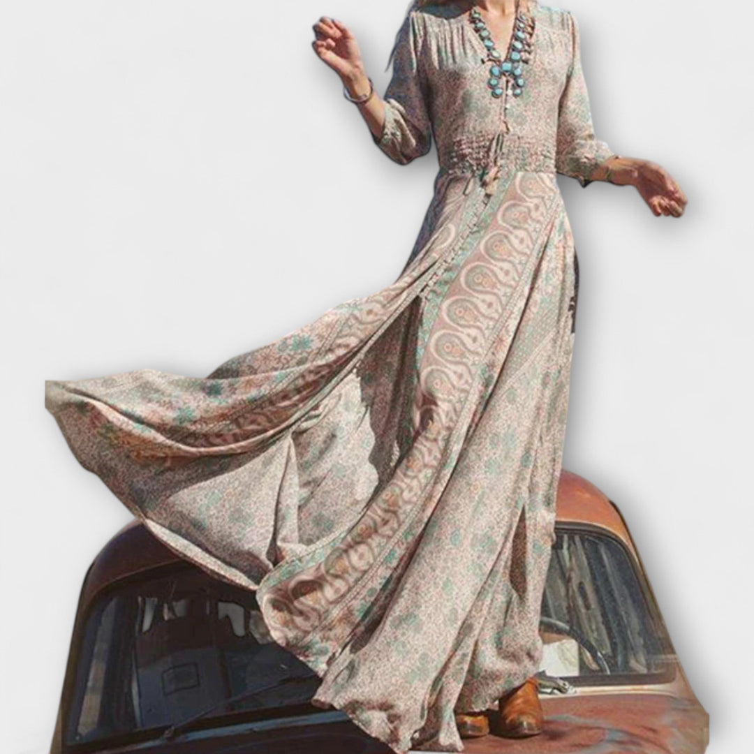 Codzienna boho sukienka maxi