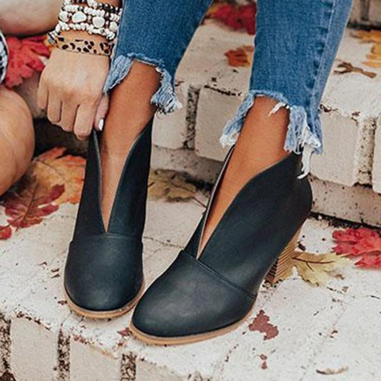 Women’s Chunky Heel Ankle Boots