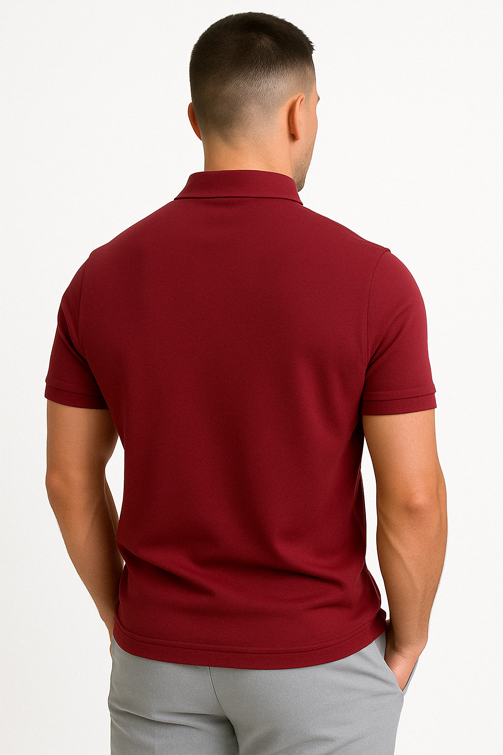 Modern Half-Zip Polo – Men