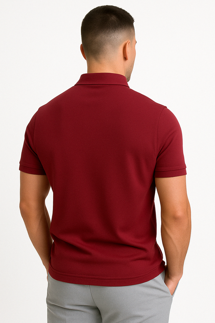 Modern Half-Zip Polo – Men
