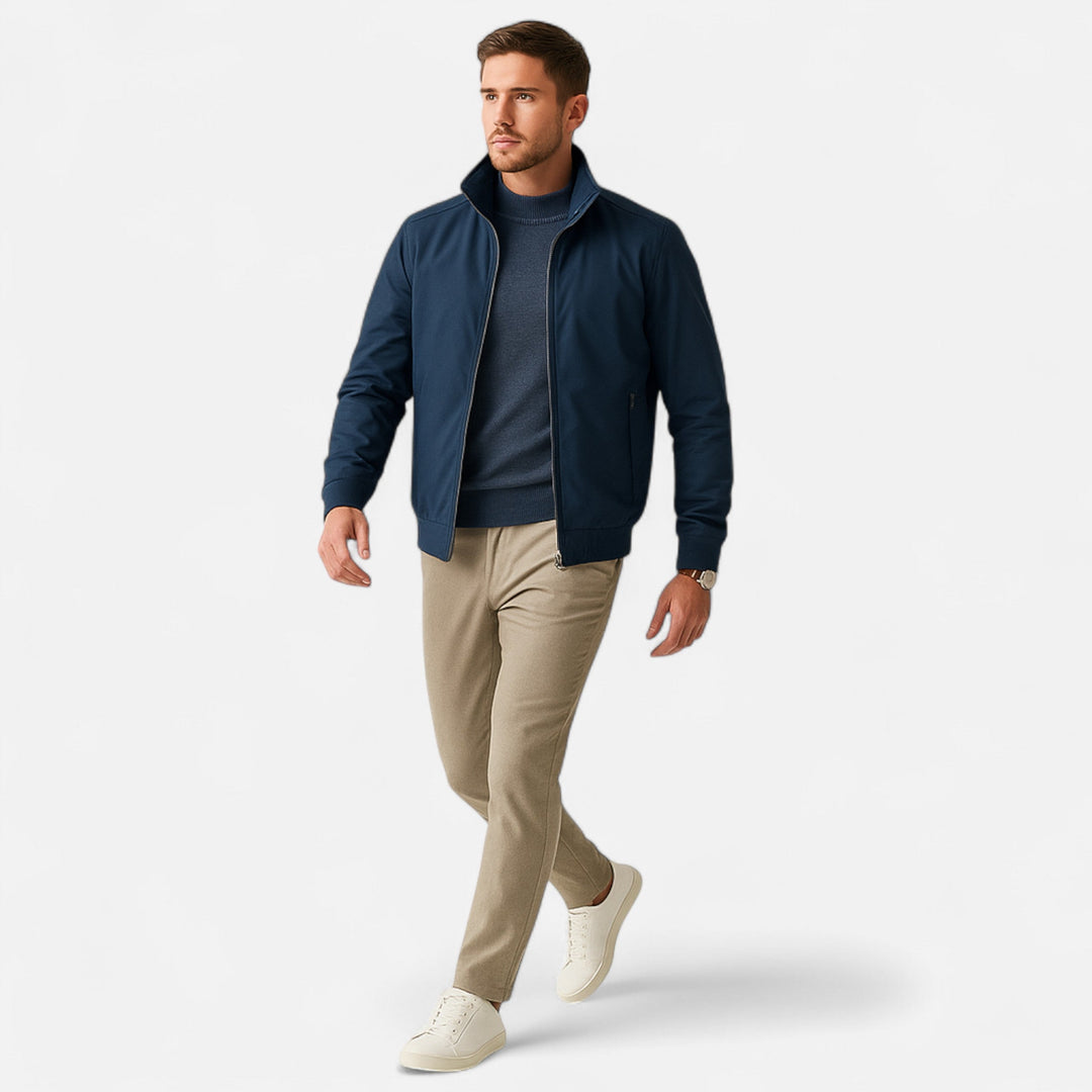 Herre Slim-Fit Bomberjakke