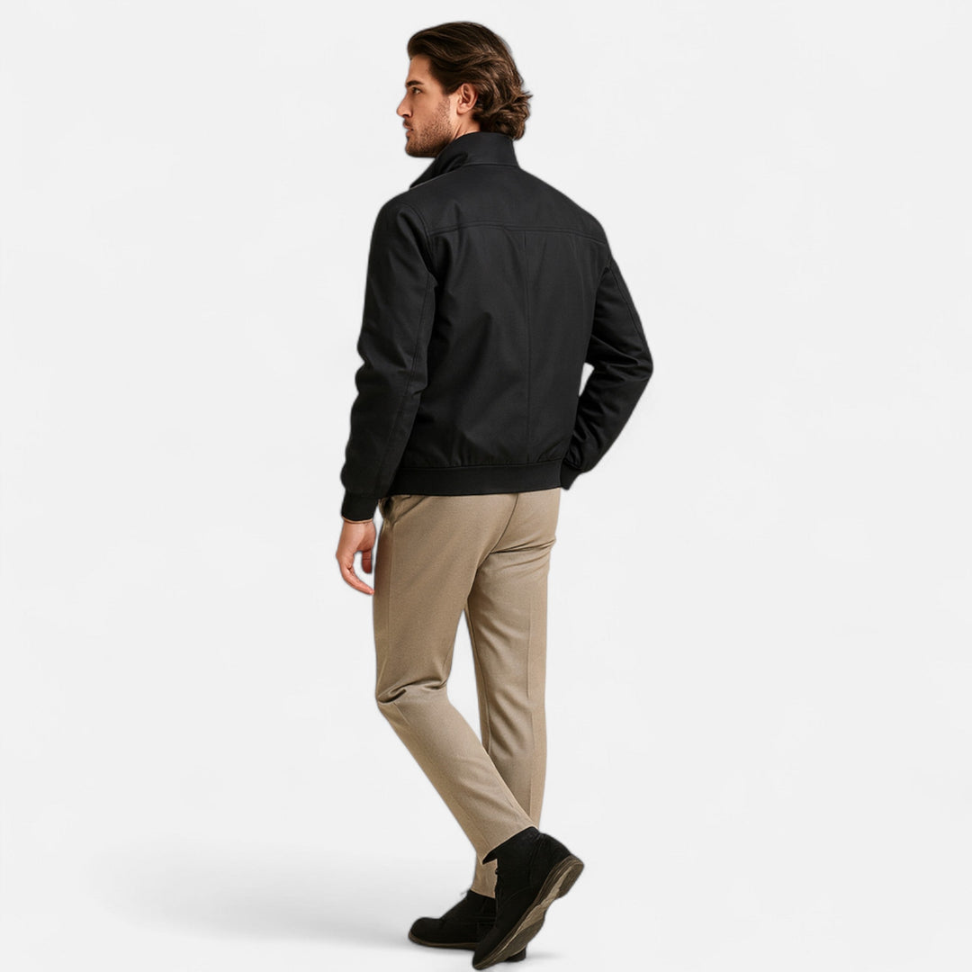 Herre Slim-Fit Bomberjakke