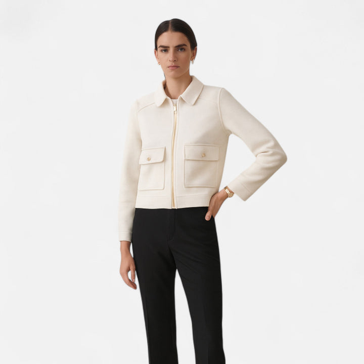 Chaqueta de Invierno Elegante para Mujer con Cierre Relámpago