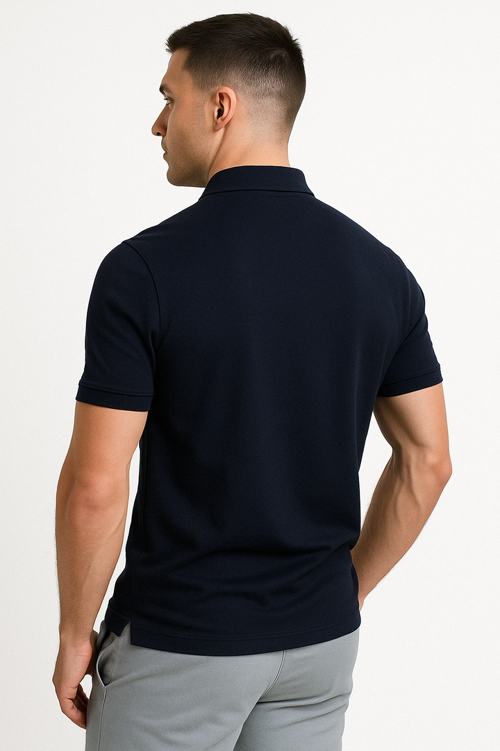 Modern Half-Zip Polo – Men