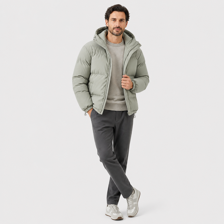 Unisex Hooded Cotton Puffer Jacket