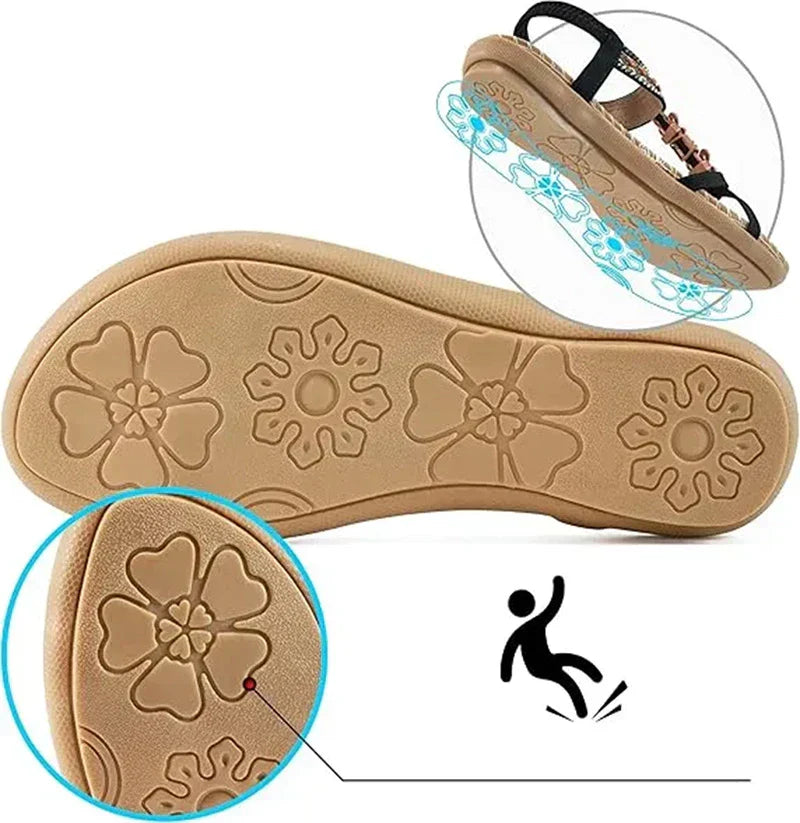 Sandalias de soporte cómodo para mujer