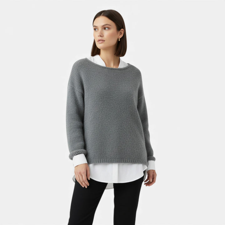 Women’s Off-Shoulder Knit Winter Sweater