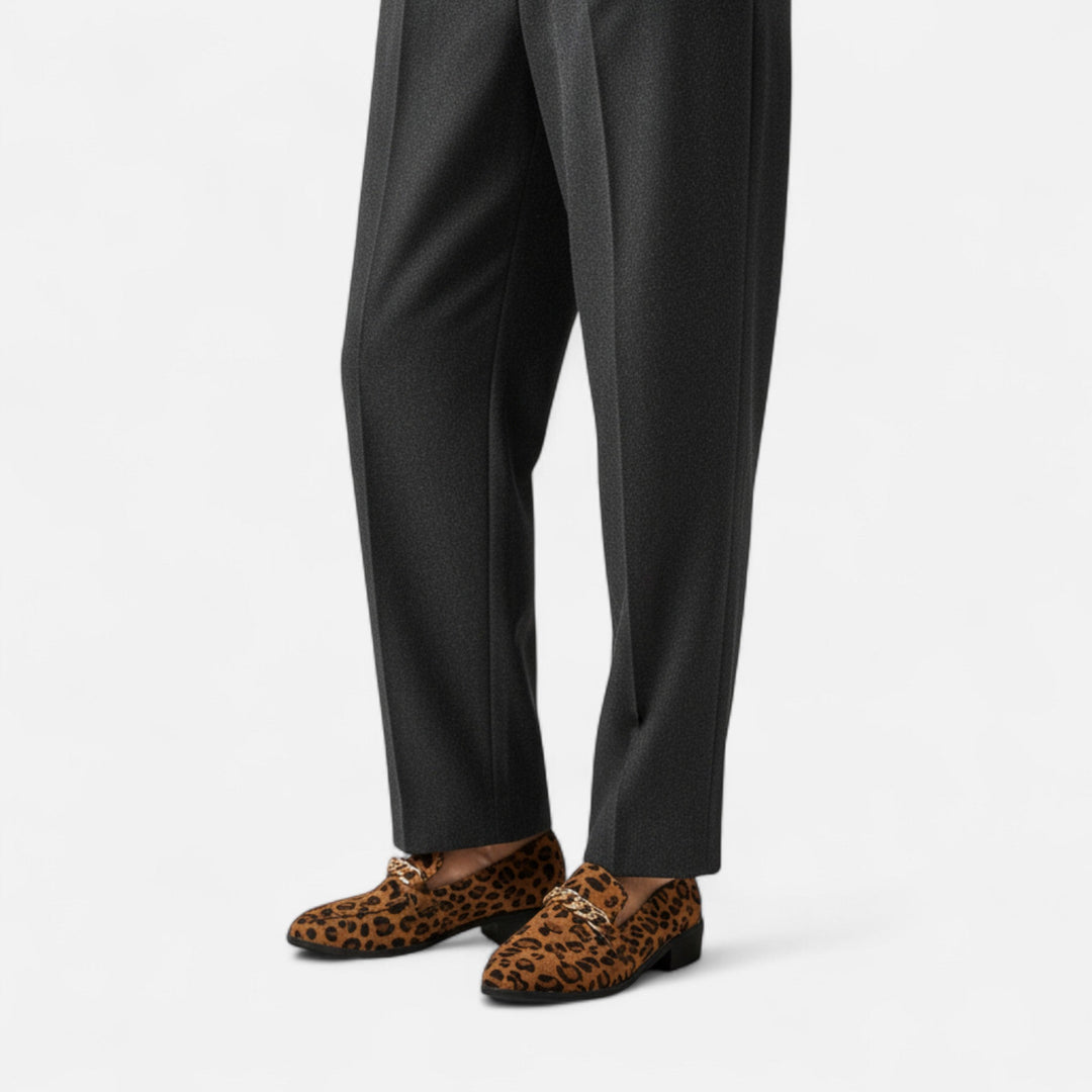 Women’s Leopard Suede Loafers