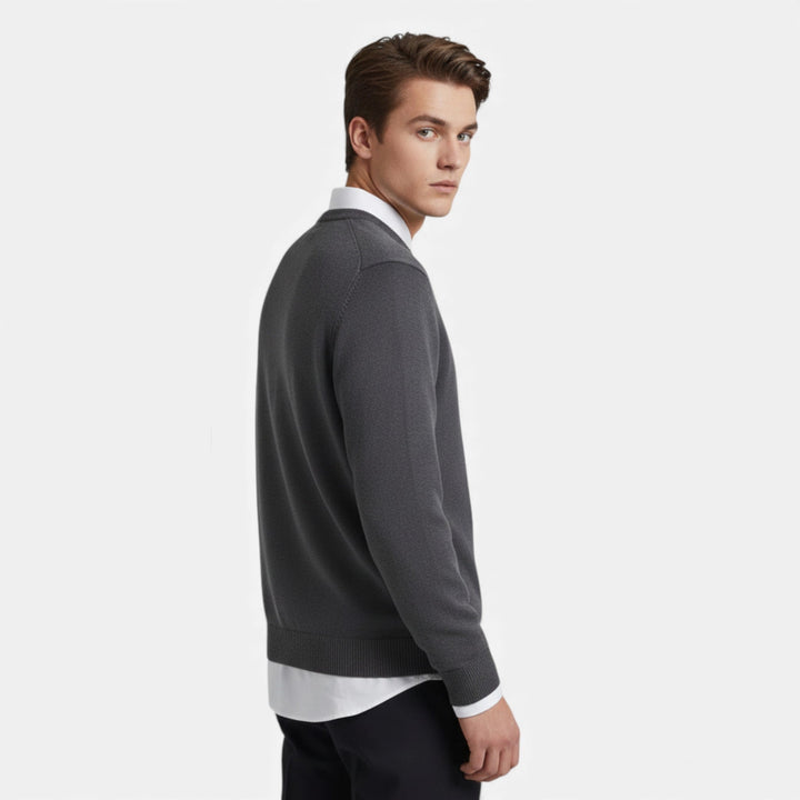 Maglione da uomo a girocollo in maglia