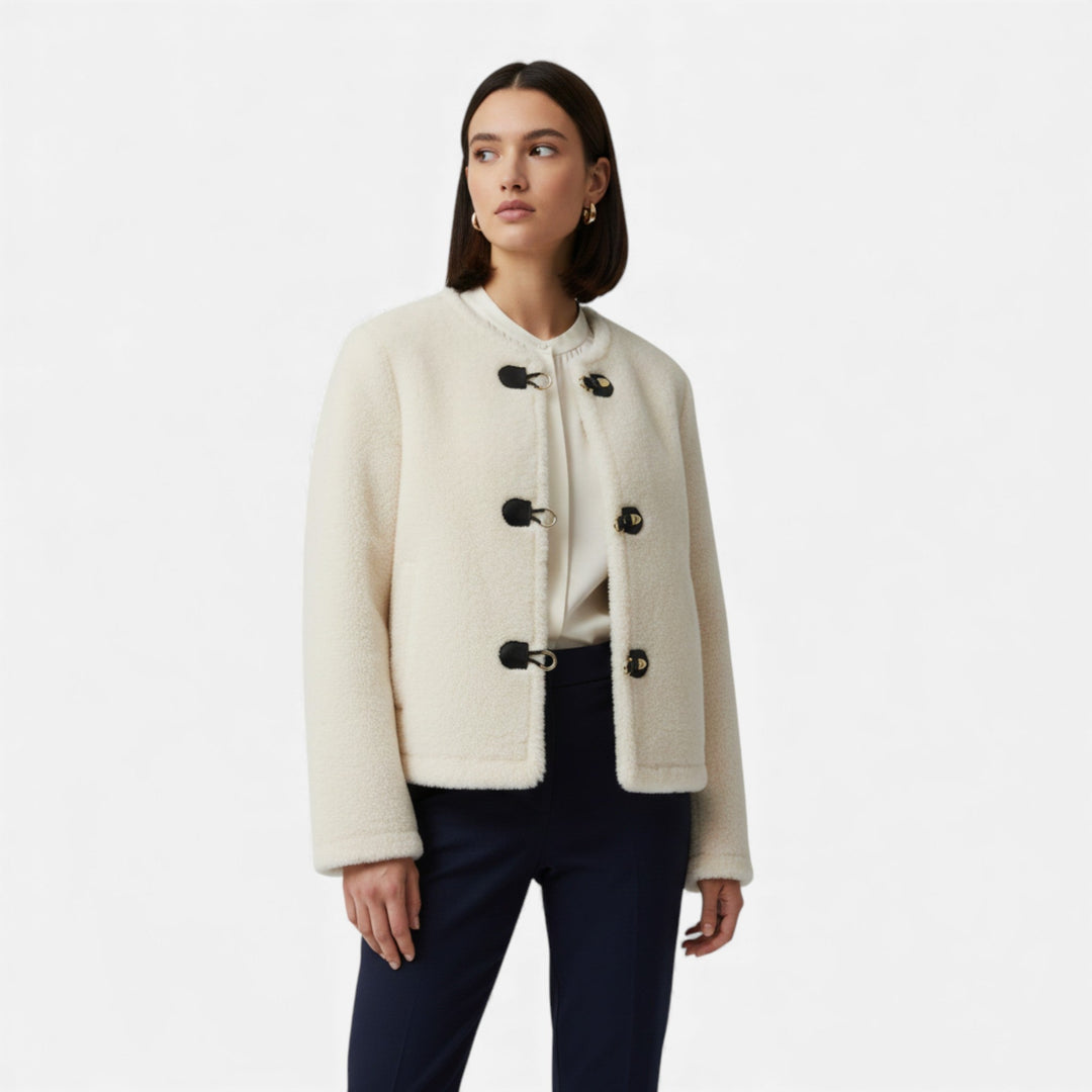 Women’s Faux Fur Toggle Button Jacket