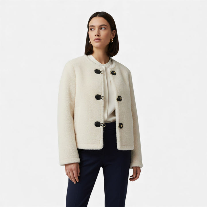 Women’s Faux Fur Toggle Button Jacket
