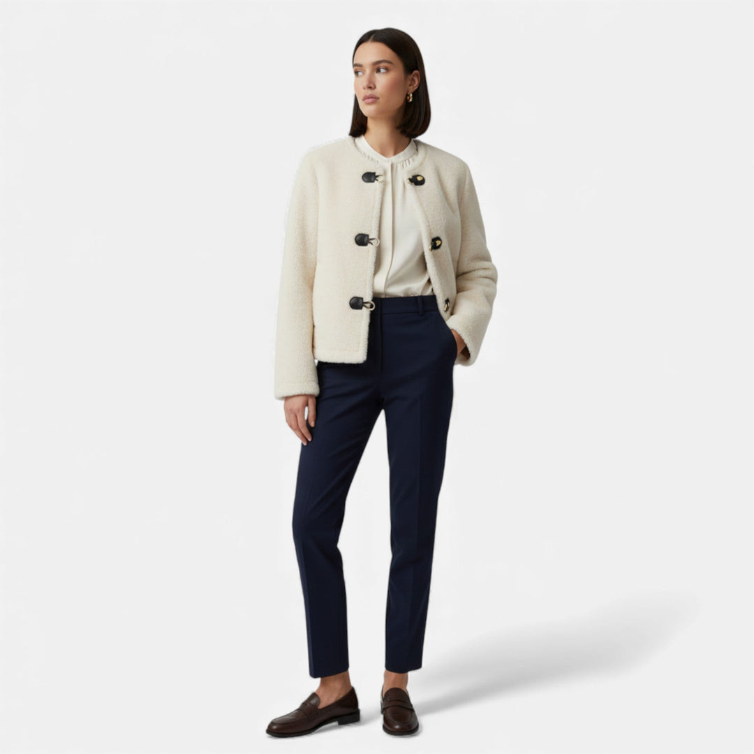 Women’s Faux Fur Toggle Button Jacket