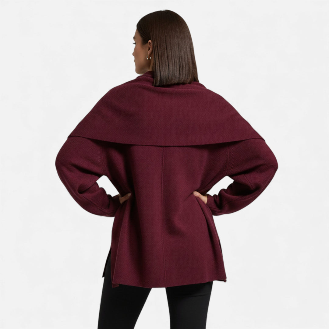 Dame Elegant Uldfølelse Poncho Cardigan