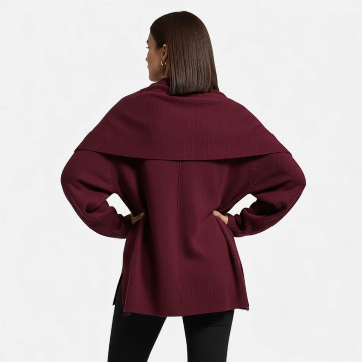 Dame Elegant Uldfølelse Poncho Cardigan