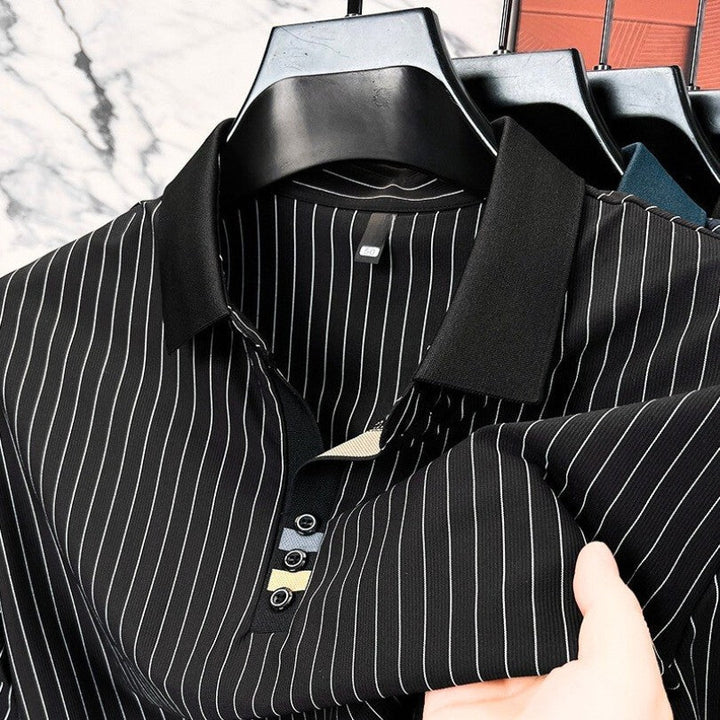 Polo a rayas refinado – Hombre