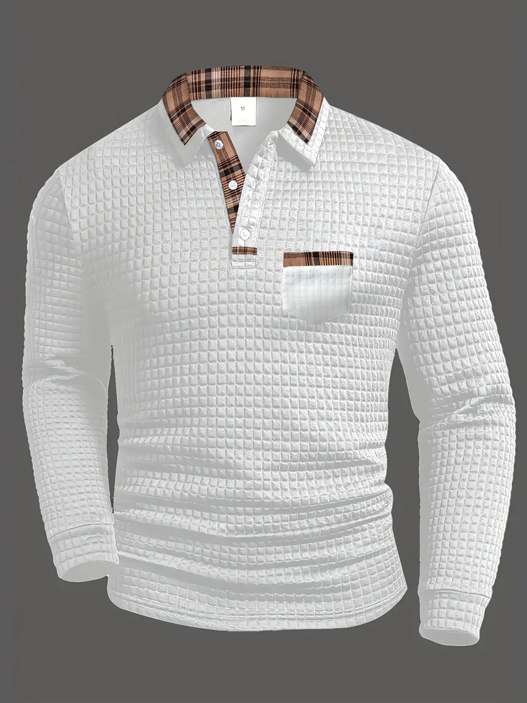 Koszulka polo w kratę – męska